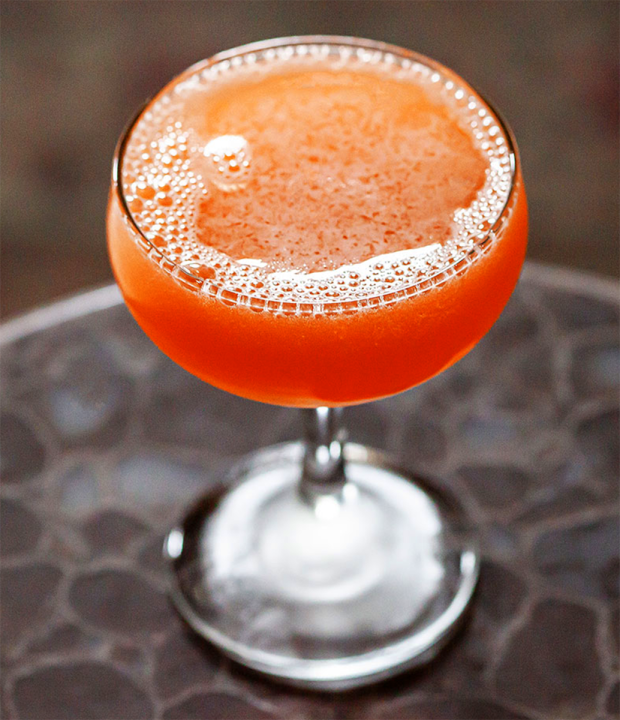 Mezcal cocktail “Naked and Famous”